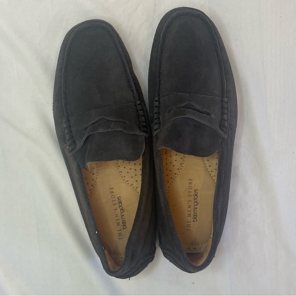 The Men's Store Bloomingdale’s Moc Toe Slippers Size 8 Brown Suede - Picture 7 of 10